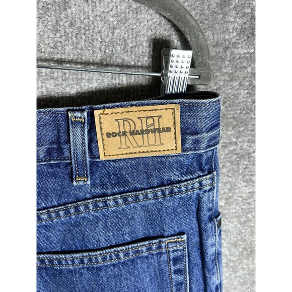 Kirkland Rock Hardwear Straight Leg Jeans Mens Size 34x30 Blue Denim‎ Cotton - Picture 3 of 11